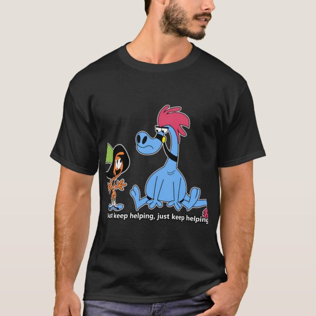 Just Keep Helping Illustration Featuring Dory Insp T-Shirt (Front)