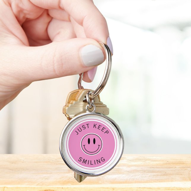 Just Keep Smiling  Keychain (Creator Uploaded)
