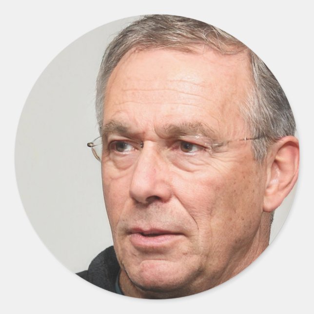 Just Keep Swimming Classic Round Sticker (Front)