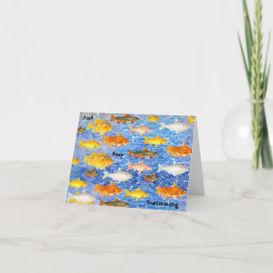 Just Keep Swimming-Collection of Fish Note Card