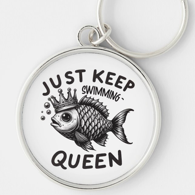 JUST KEEP SWIMMING KEYCHAIN (Front)