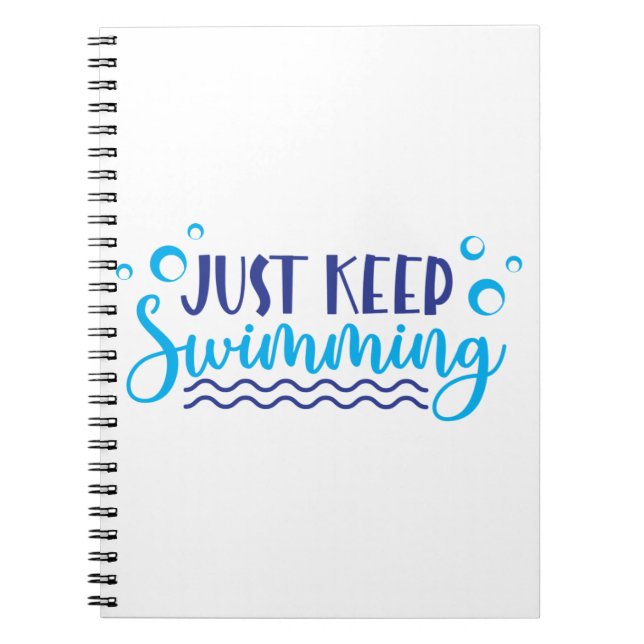 Just keep swimming notebook (Front)