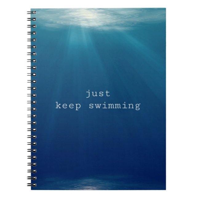 Just keep swimming notebook (Front)