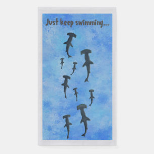 Just Keep Swimming, Sharks Napkin