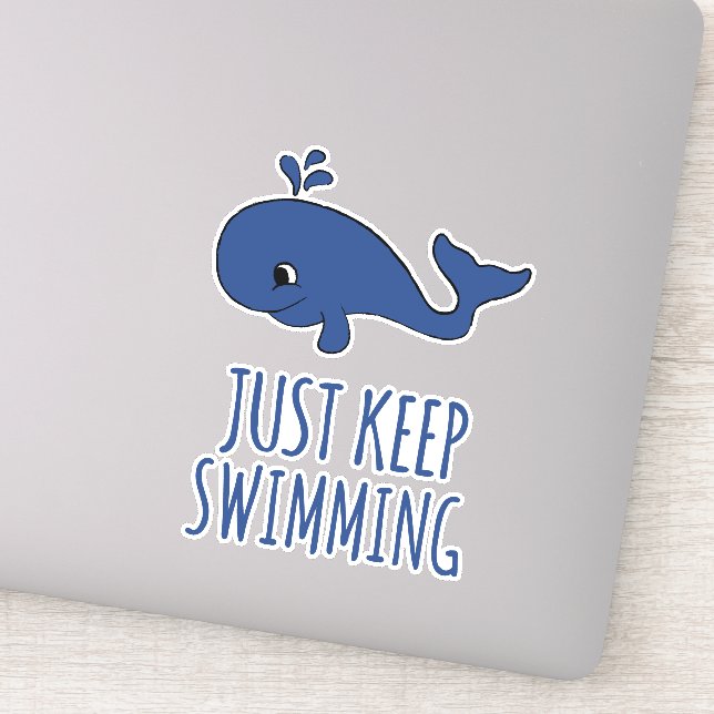 Just Keep Swimming Whale (Detail)