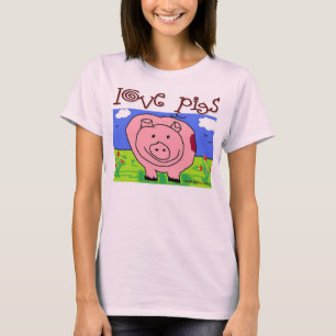 Just Kids at Heart - Pig (1f) - Love Pigs T-Shirt
