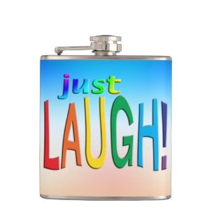 Just Laugh Hip Flask