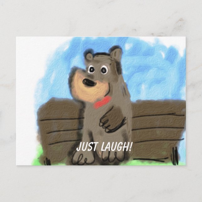 Just Laugh Postcard (Front)