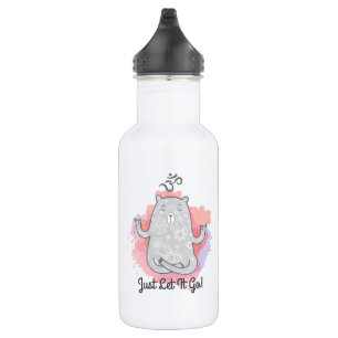 Just Let It Go Yoga Bear 532 Ml Water Bottle