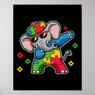 Just Let Me Stim Bro Autism Awareness Elephant Gif Poster