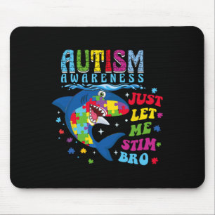Just Let Me Stim Bro Retro Autism Awareness Day Sh Mouse Pad