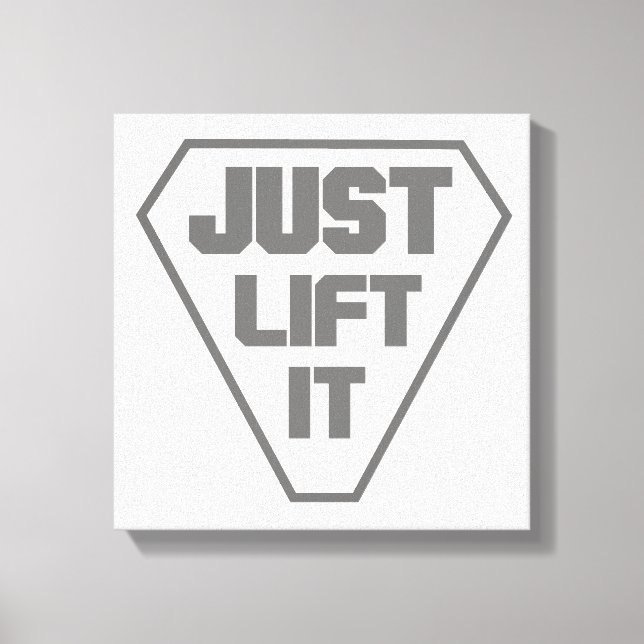 Just lift it canvas print (Front)