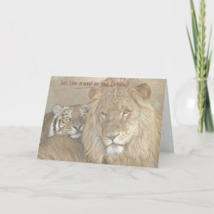 Just Lion around on your Birthday? Card