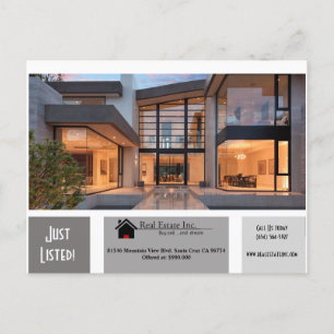 JUST LISTED 3 greys of shade Real Estate postcard