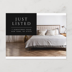 Just Listed Modern Real Estate Postcard