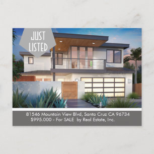 JUST LISTED Real Estate postcard