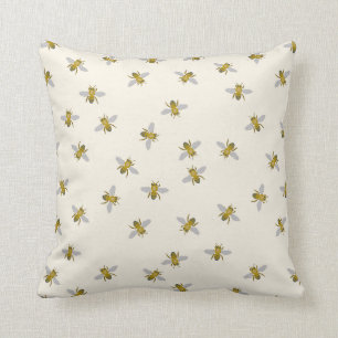 just little bees throw pillow