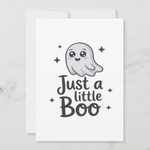 Just Little Boo Funny Design Holiday Card