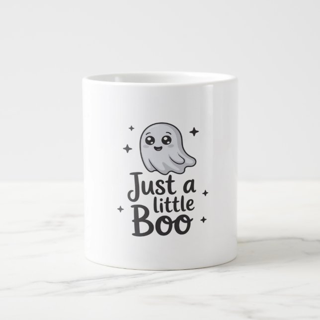 Just Little Boo Funny Design Large Coffee Mug (Front)