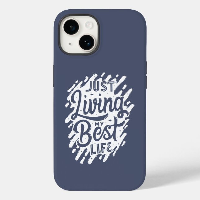 Just Living My Best Life Inspiration Case-Mate iPhone Case (Back)