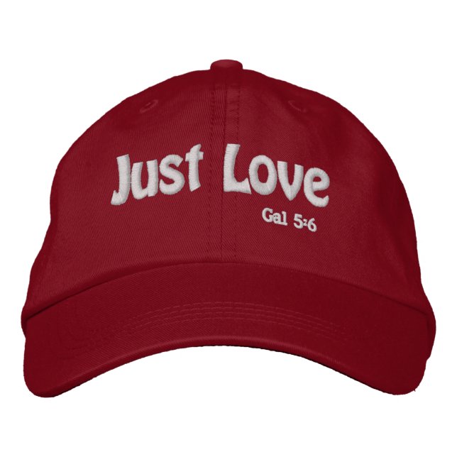 Just Love Bible Quotes Customize it Embroidered Hat (Front)