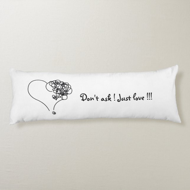 Just love !!! body pillow (Back)