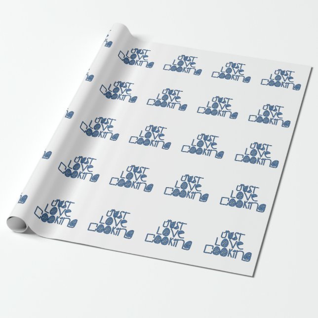 Just Love Cooking Wrapping Paper (Unrolled)
