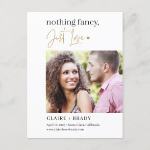 Just Love EDITABLE COLOR Save The Date Postcard