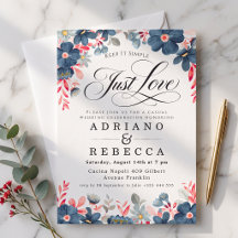Just Love Minimalist Modern Wedding