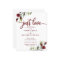 Just Love Red Flowers Budget Wedding Invitations