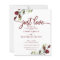 Just Love Red Flowers Budget Wedding Invitations
