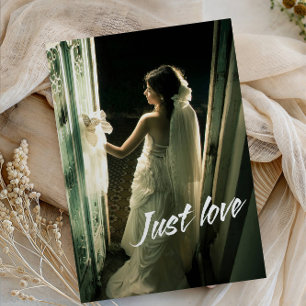Just Love Wedding Party-Modern Minimalist Romantic Invitation