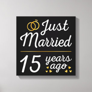 Just Married 15 Years Ago II Canvas Print