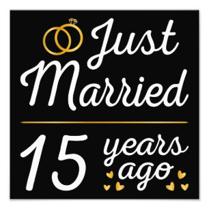 Just Married 15 Years Ago II Photo Print