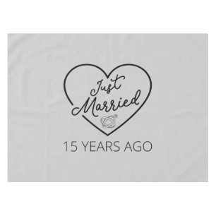 Just Married 15 Years Ago III Tablecloth
