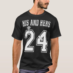 Just Married 2024 His and Hers Honeymoon Wife Husb T-Shirt
