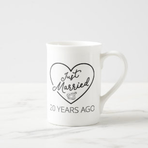 Just Married 20 Years Ago III Bone China Mug