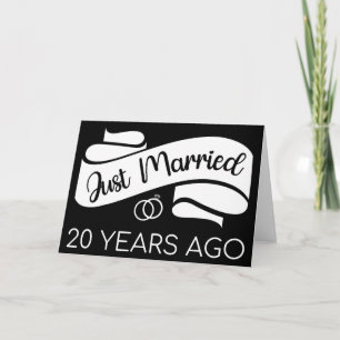 Just Married 20 Years Ago V Card