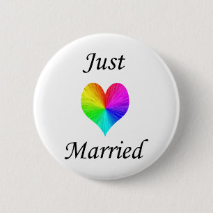Just Married 2 Inch Round Button