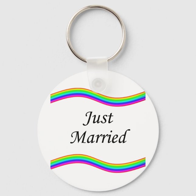 Just Married 2 Keychain (Front)