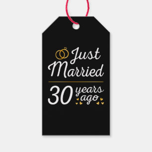 Just Married 30 Years Ago II Gift Tags