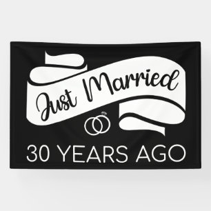 Just Married 30 Years Ago V Banner