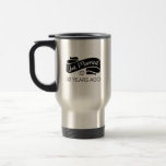 Just Married 30 Years Ago V Travel Mug<br><div class="desc">Cute design, perfect for anyone who's been married for 30 years and to a wedding vow renewal ceremony. It makes a great matching outfit for couples! 'Just Married 30 Years Ago' quote for a couple who got married 30 years ago or a couple renewing wedding vows on their wedding anniversary....</div>