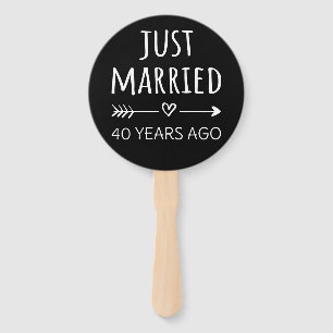  Just Married 40 Years Ago I Hand Fan