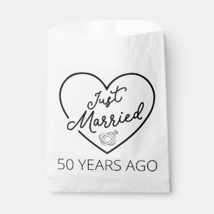 Just Married 50 Years Ago III Favour Bag