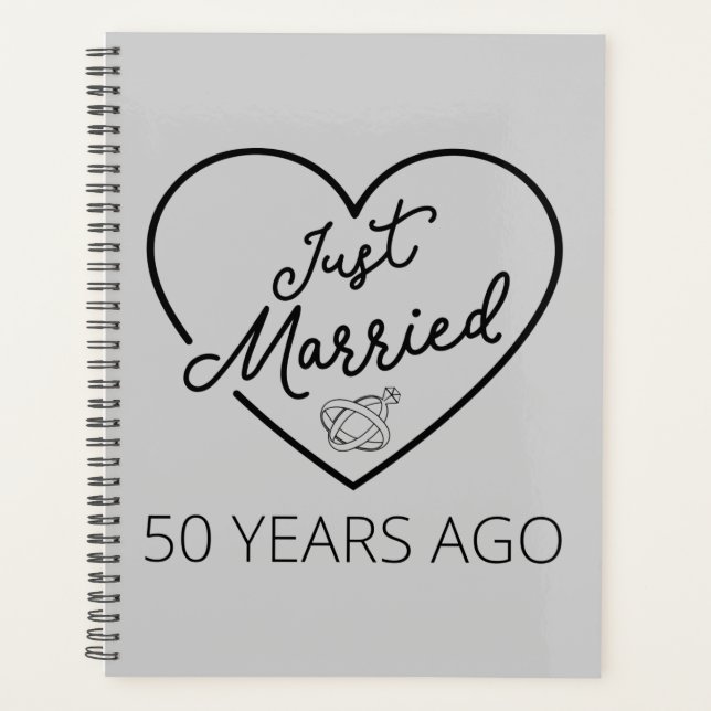 Just Married 50 Years Ago III Planner (Front)