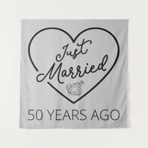 Just Married 50 Years Ago III Tapestry