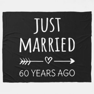 Just Married 60 Years Ago I Fleece Blanket