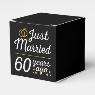 Just Married 60 Years Ago II Favor Box