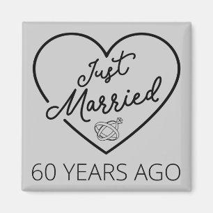 Just Married 60 Years Ago III Magnet